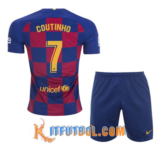 Camisetas Futbol FC Barcelona (Coutinho 7) Ninos Primera 19/20