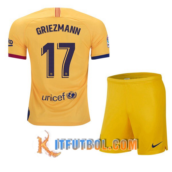 Camisetas Futbol FC Barcelona (GRIEZMANN 17) Ninos Segunda 19/20