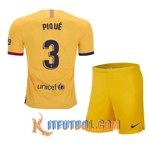 Camisetas Futbol FC Barcelona (PIQUE 3) Ninos Segunda 19/20