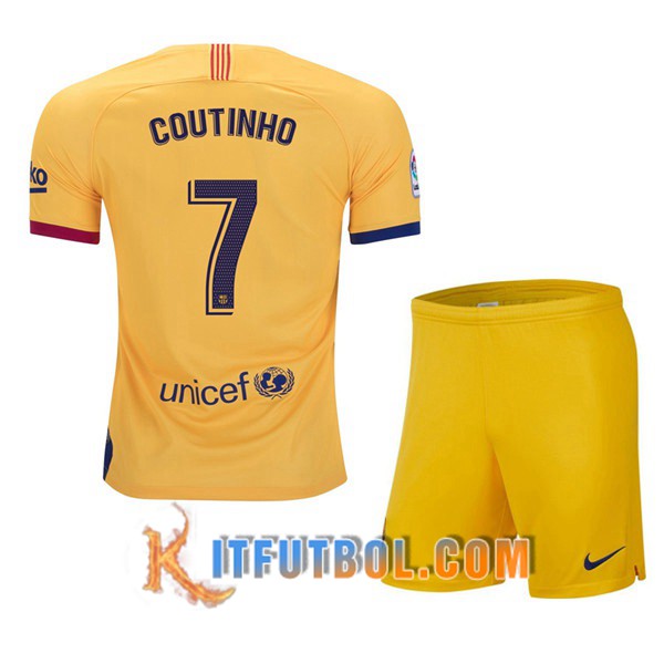 Camisetas Futbol FC Barcelona (Coutinho 7) Ninos Segunda 19/20