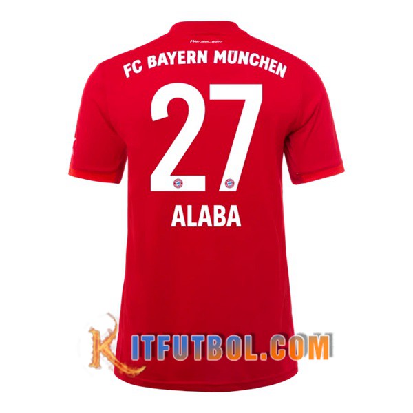 Camisetas Futbol Bayern Munich (ALABA 27) Primera 19/20