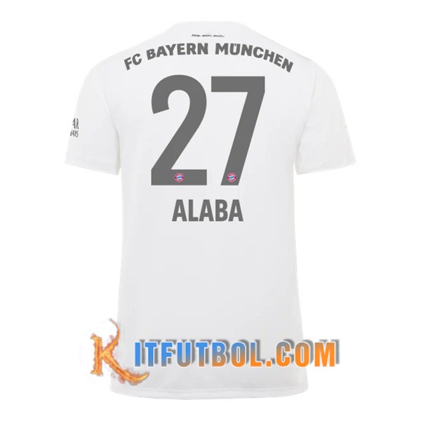 Camisetas Futbol Bayern Munich (ALABA 27) Segunda 19/20