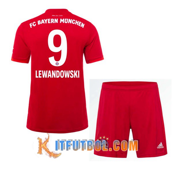 Camisetas Futbol Bayern Munich (LEWANDOWSKI 9) Ninos Primera 19/20
