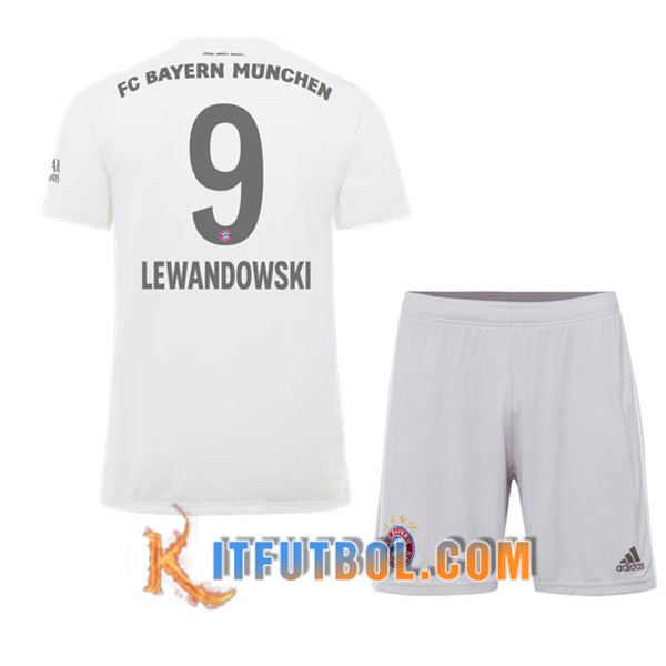 Camisetas Futbol Bayern Munich (LEWANDOWSKI 9) Ninos Segunda 19/20