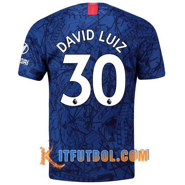 Camisetas Futbol FC Chelsea (David Luiz 30) Primera 19/20