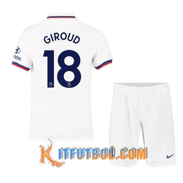 Camisetas Futbol FC Chelsea (Giroud 18) Ninos Segunda 19/20