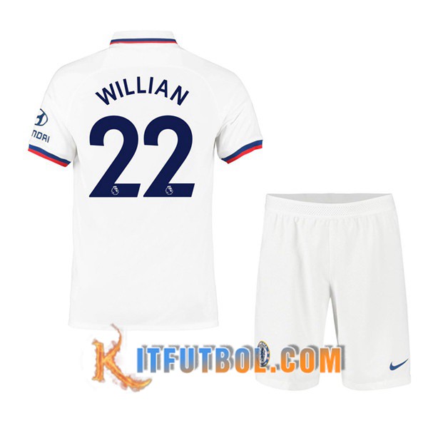 Camisetas Futbol FC Chelsea (Willian 22) Ninos Segunda 19/20