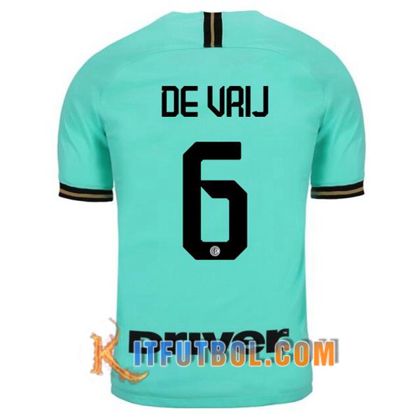Camisetas Futbol Inter Milan (DEVRIJ 6) Segunda 19/20