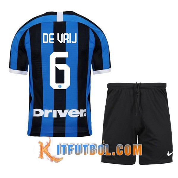 Camisetas Futbol Inter Milan (DEVRIJ 6) Ninos Primera 19/20
