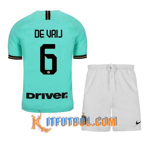 Camisetas Futbol Inter Milan (DEVRIJ 6) Ninos Segunda 19/20