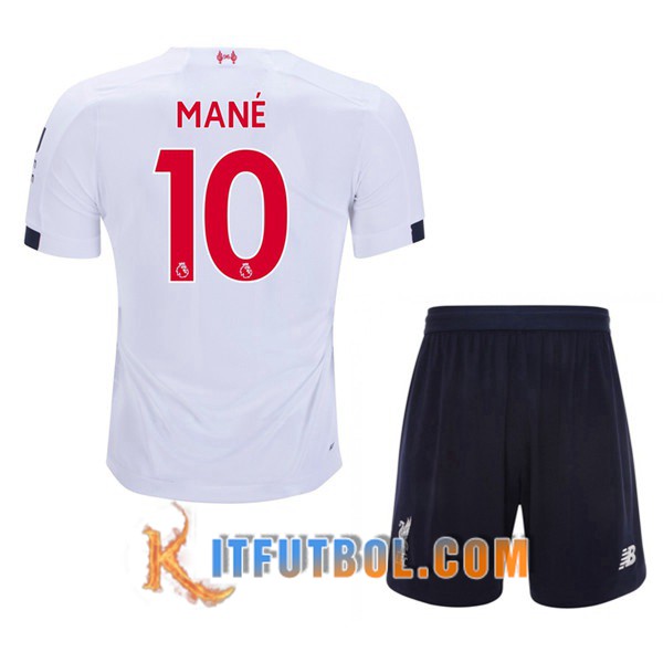 Camisetas Futbol FC Liverpool (Mane 10) Ninos Segunda 19/20