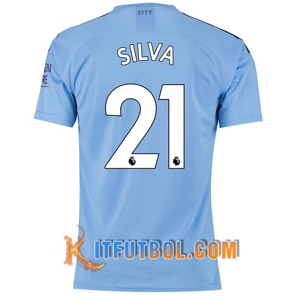 Camisetas Futbol Manchester City (SILVA 21) Primera 19/20
