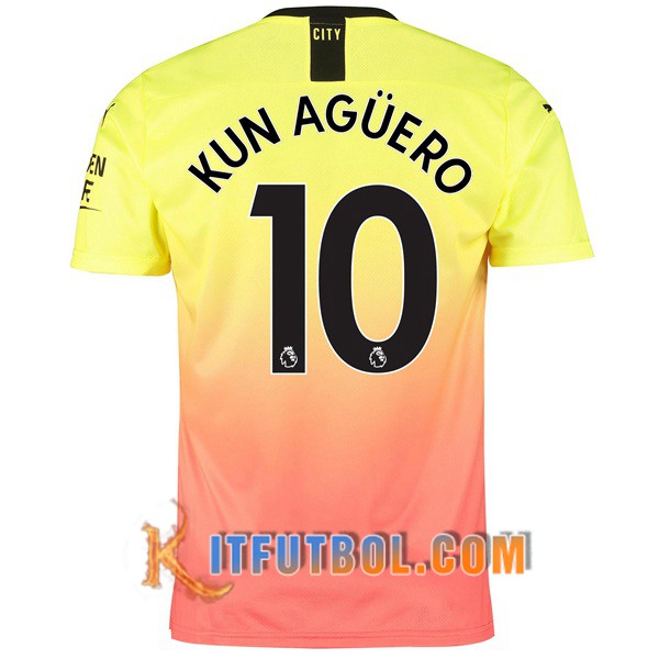 Camisetas Futbol Manchester City (KUN AGUERO 10) Tercera 19/20