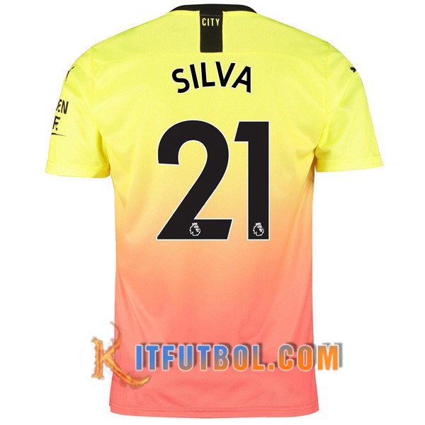 Camisetas Futbol Manchester City (SILVA 21) Tercera 19/20