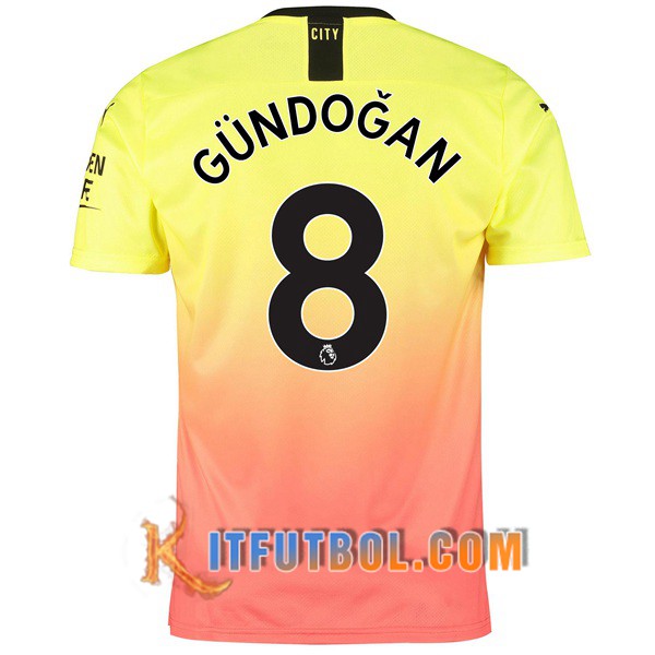 Camisetas Futbol Manchester City (GUNDOGAN 8) Tercera 19/20