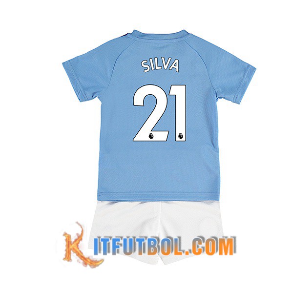 Camisetas Futbol Manchester City (SILVA 21) Ninos Primera 19/20