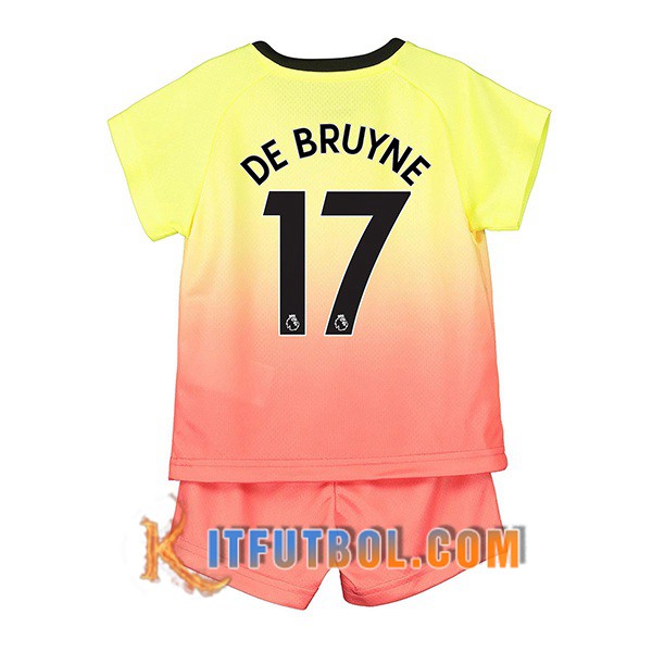 Camisetas Futbol Manchester City (DE BRUYNE 17) Ninos Tercera 19/20
