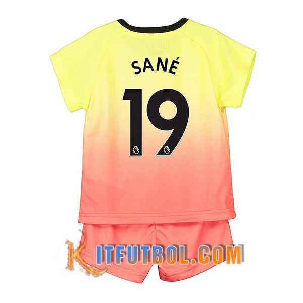 Camisetas Futbol Manchester City (SANE 19) Ninos Tercera 19/20