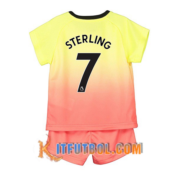 Camisetas Futbol Manchester City (STERLING 7) Ninos Tercera 19/20