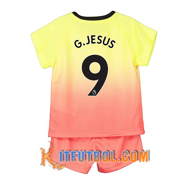 Camisetas Futbol Manchester City (G.JESUS 9) Ninos Tercera 19/20