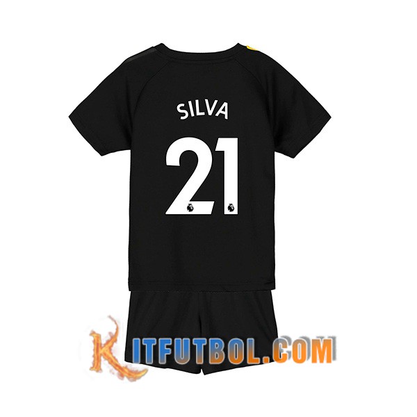 Camisetas Futbol Manchester City (SILVA 21) Ninos Segunda 19/20