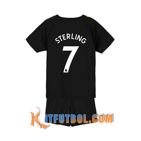 Camisetas Futbol Manchester City (STERLING 7) Ninos Segunda 19/20