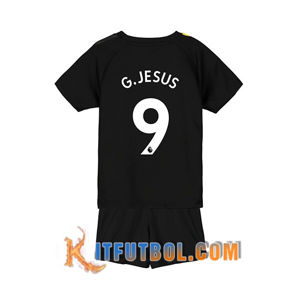 Camisetas Futbol Manchester City (G.JESUS 9) Ninos Segunda 19/20