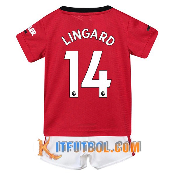 Camisetas Futbol Manchester United (Lingard 14) Ninos Primera 19/20
