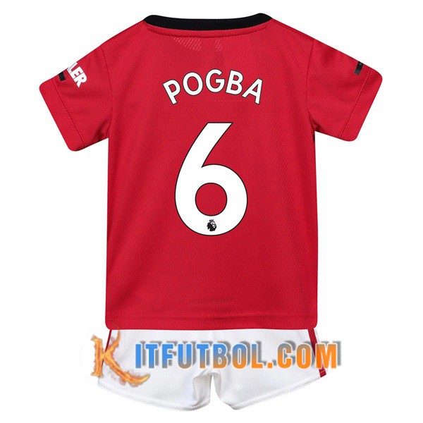 Camisetas Futbol Manchester United (POGBA 6) Ninos Primera 19/20