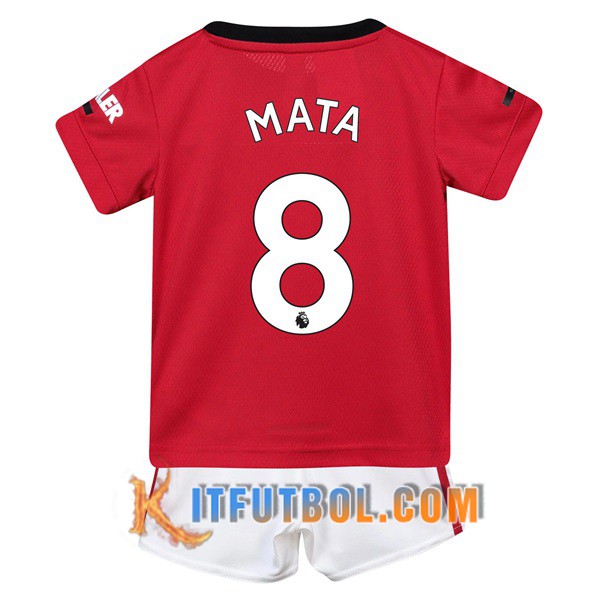 Camisetas Futbol Manchester United (MATA 8) Ninos Primera 19/20