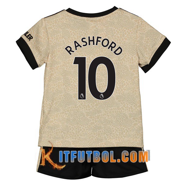 Camisetas Futbol Manchester United (Rashford 10) Ninos Segunda 19/20