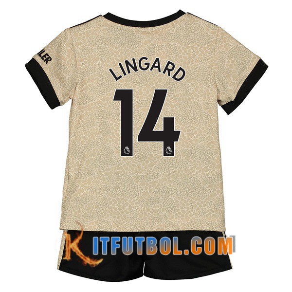 Camisetas Futbol Manchester United (Lingard 14) Ninos Segunda 19/20