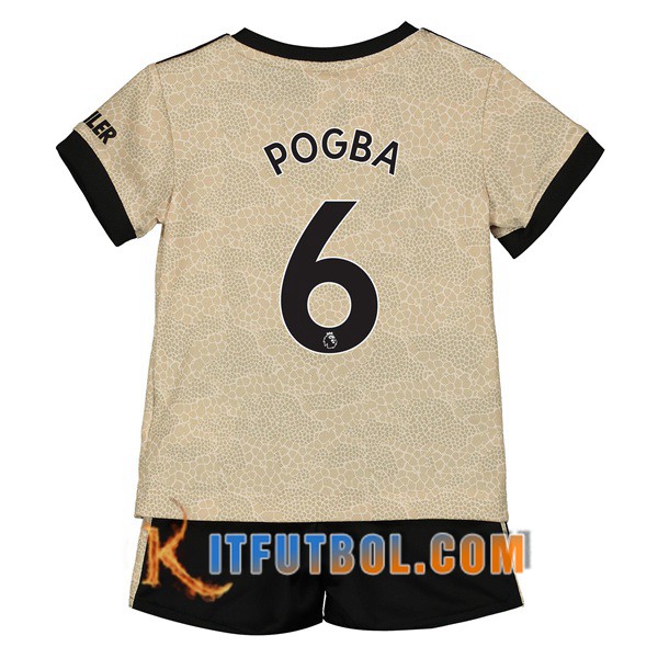 Camisetas Futbol Manchester United (POGBA 6) Ninos Segunda 19/20