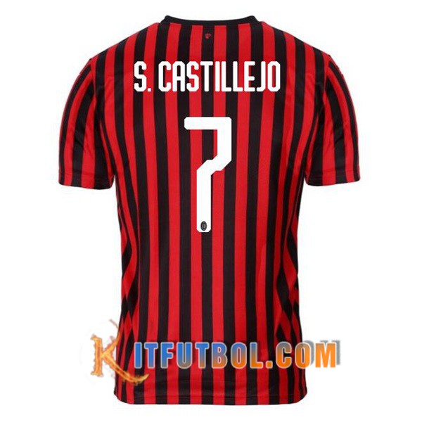 Camisetas Futbol Milan AC (S.CASTILLEJO 7) Primera 19/20