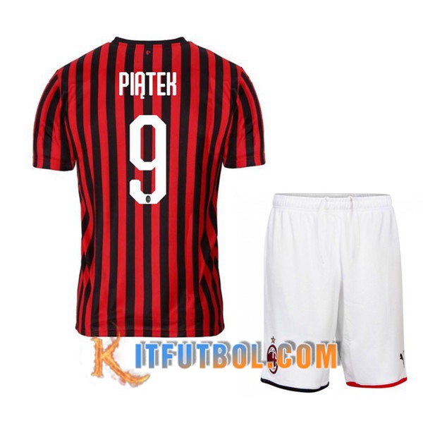 Camisetas Futbol Milan AC (PIATEH 9) Ninos Primera 19/20