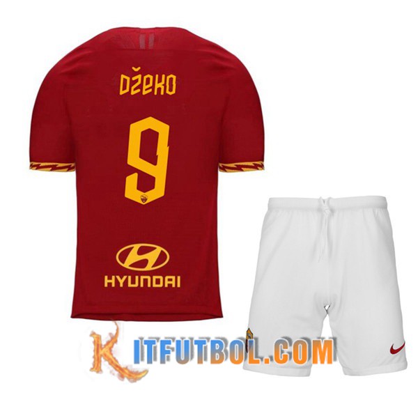 Camisetas Futbol AS Roma (DZEKO 9) Ninos Primera 19/20