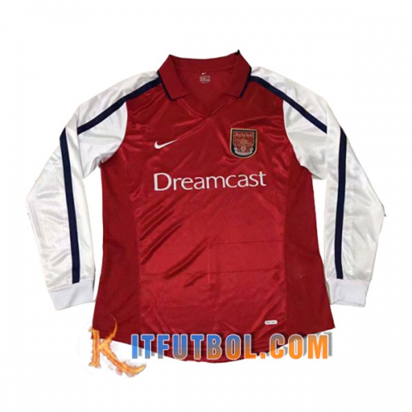 Camiseta Futbol Arsenal Primera Manga Larga 2000/2001