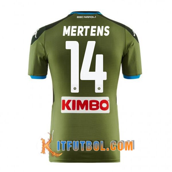 Camisetas Futbol SSC Napoli (MERTENS 14) Segunda 19/20