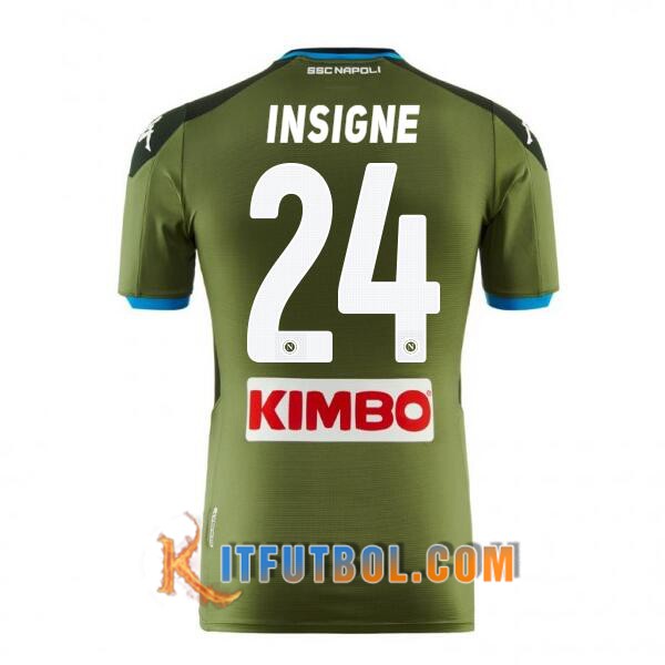 Camisetas Futbol SSC Napoli (INSIGNE 24) Segunda 19/20