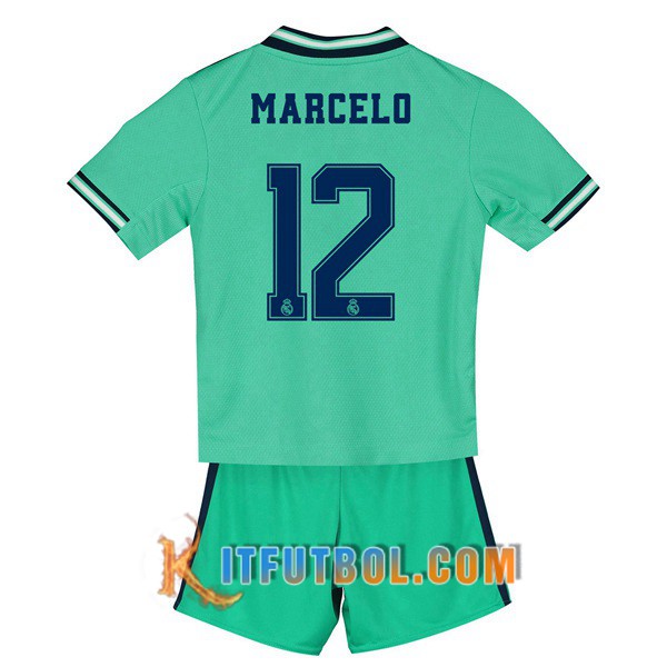 Camisetas Futbol Real Madrid (Marcelo 12) Ninos Tercera 19/20