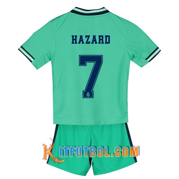 Camisetas Futbol Real Madrid (HAZARD 7) Ninos Tercera 19/20
