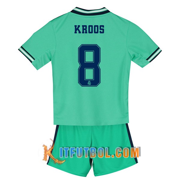 Camisetas Futbol Real Madrid (KROOS 8) Ninos Tercera 19/20
