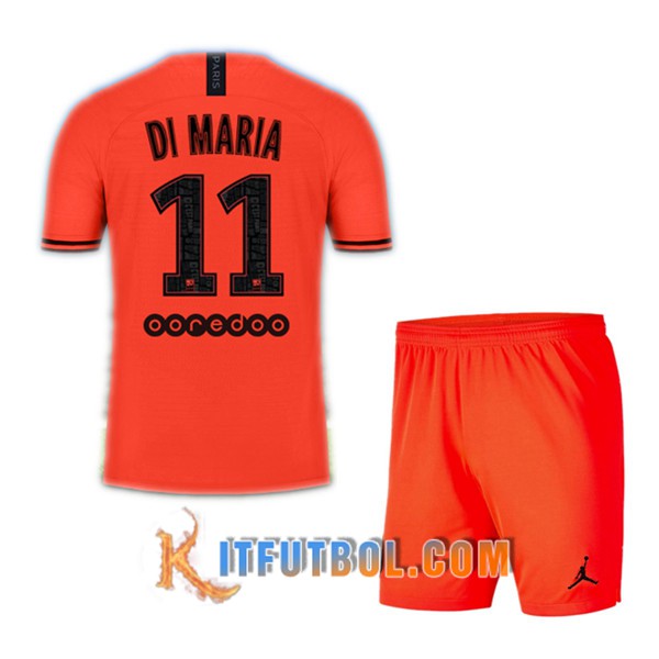 Camisetas Futbol PSG (DI MARIA 11) Ninos Segunda 19/20