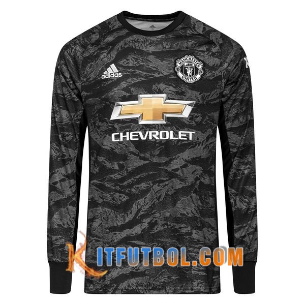 Camiseta Futbol Manchester United Portero Negro 19/20