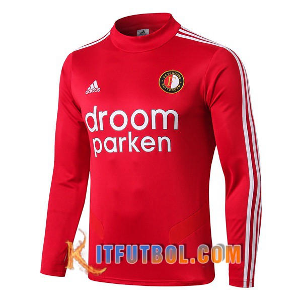 Nueva Entrenamiento Sudadera Feyenoord Rotterdam Roja 19/20