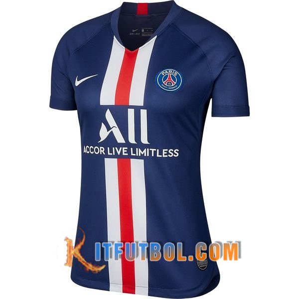 Camisetas Personalizadas Futbol PSG Mujer Primera 19/20