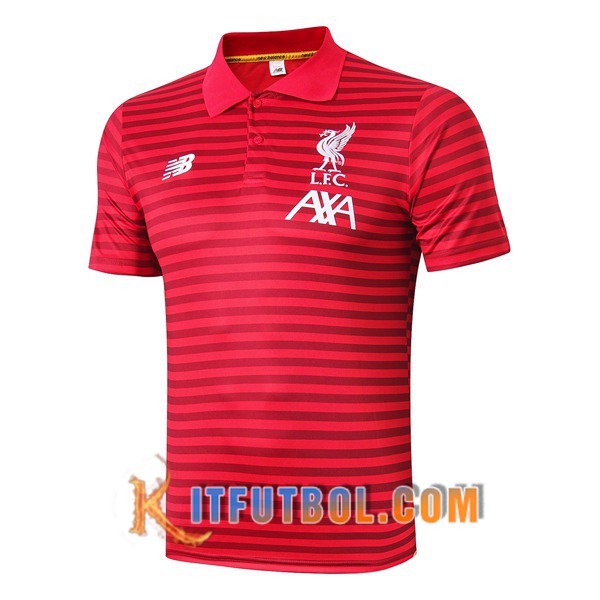 Nueva Polo Futbol FC Liverpool Roja Stripe 19/20