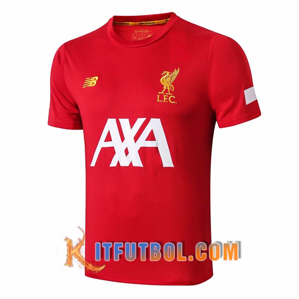 Camiseta Entrenamiento FC Liverpool AXA Roja 19/20