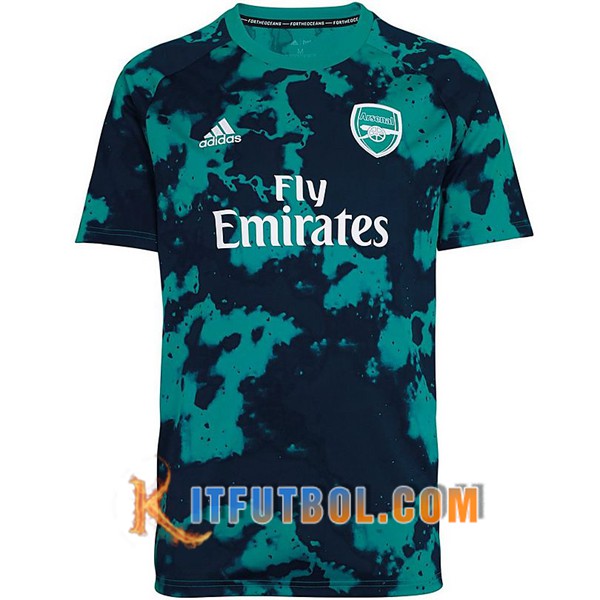 Camiseta Entrenamiento Arsenal Negro Verde 19/20