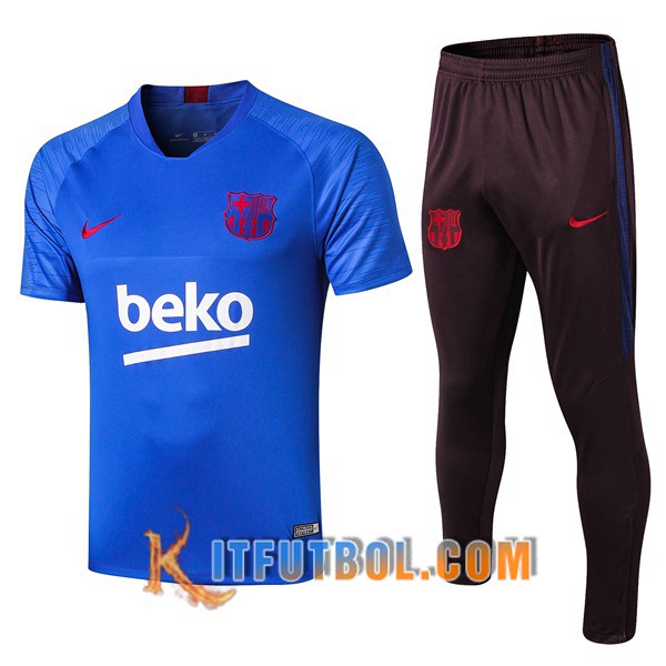 Camiseta Entrenamiento FC Barcelona + Pantalones Azul 19/20
